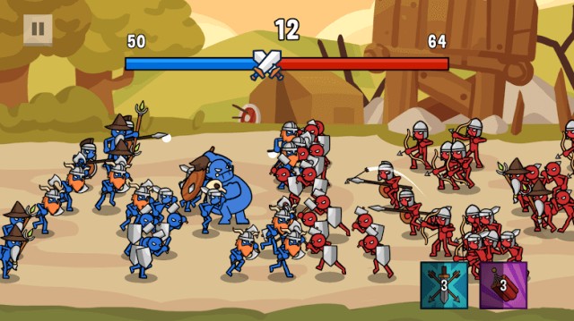 Stick Wars 2: Battle of Legions được xây dựng theo lối chiến thuật thả quân vui nhộn