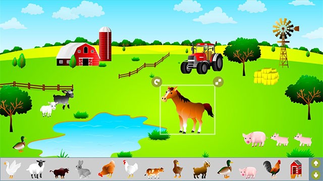 Sticker Tales là trò chơi cắt dán sticker trên tranh vui nhộn cho trẻ em