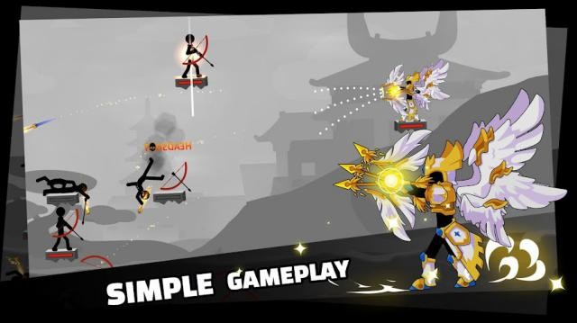 Stickman Master Archer có gameplay bắn cung đơn giản nhưng gây nghiện