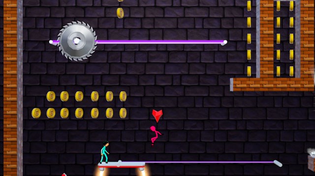 Phiêu lưu cùng chàng lửa và nàng nước trong game Stickman 3D : Red Blue Escape