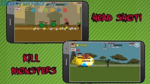 Thực hiện các cú head shot tiêu diệt quái vật để nhận nhiều điểm