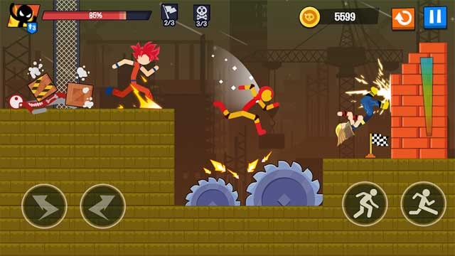 Stickman Destroy có lối chơi năng động và thú vị dựa theo cơ chế vật lý vui nhộn