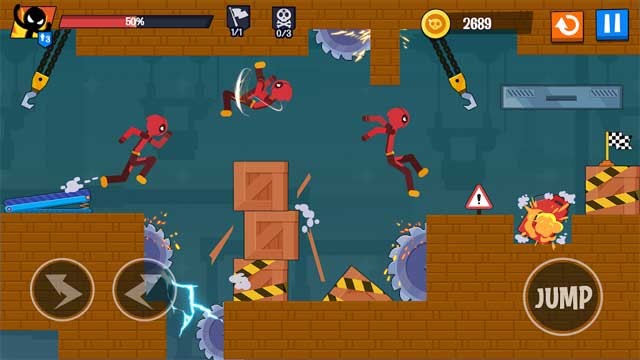 Tiêu diệt các stickman khác bằng cách sử dụng các phương tiện và đồ vật khác nhau