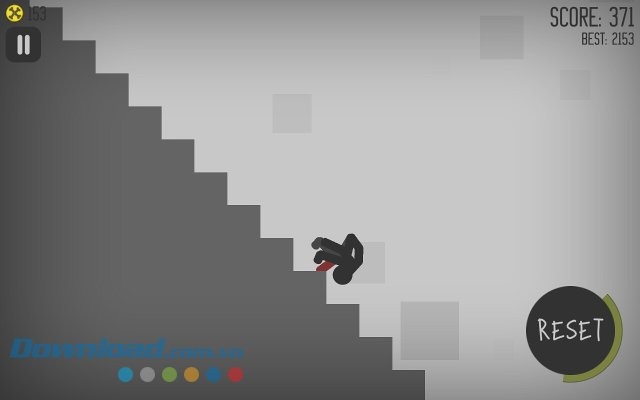 Giao diện màn chơi game Stickman Dismounting