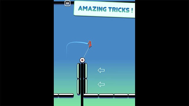 Tận dụng móc và đệm để người que nhảy cao và xa hơn