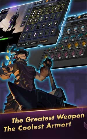Trang bị cho chiến binh của bạn vũ khí và áp giáp mạnh nhất