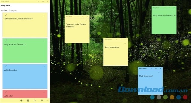 Dễ dàng tạo ghi chú trên desktop bằng ứng dụng miễn phí Sticky Notes 8 cho máy tính và Windows Phone