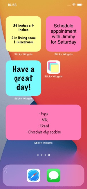 Sticky Widgets cho bạn tạo ghi chú trên màn hình Home của điện thoại