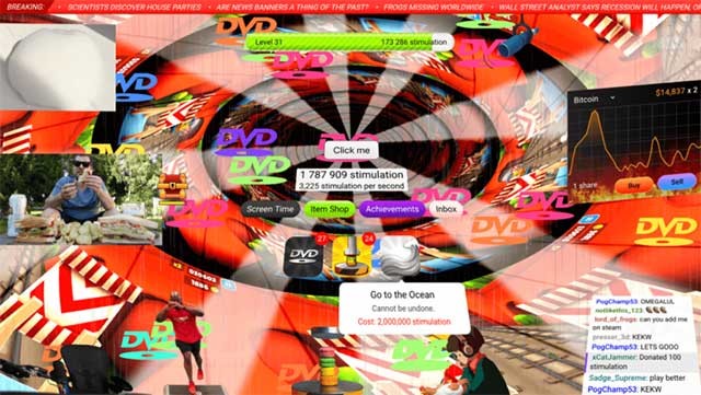 Trải nghiệm sự kích thích về thị giác và thính giác