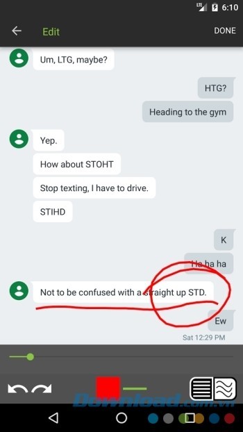 Sử dụng đường viền màu để nhấn mạnh