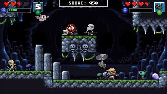 Hợp tác với một người bạn trong chế độ Co-op hai người chơi