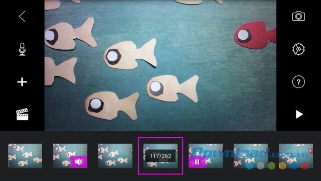 Giao diện Stop Motion Studio cho Android