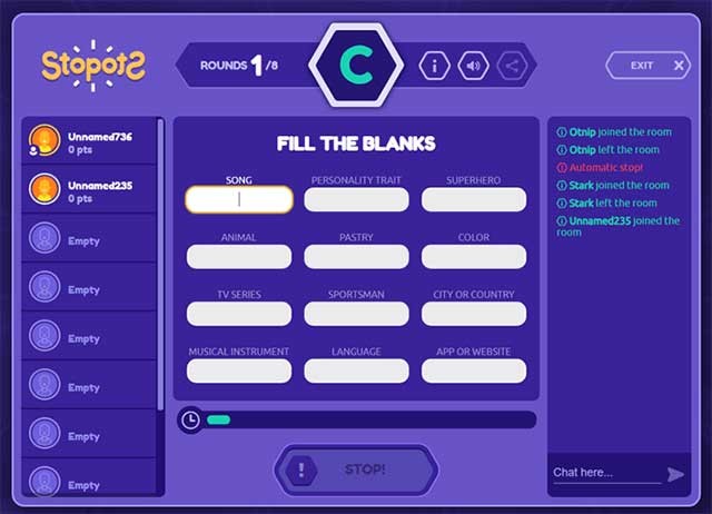 Mỗi câu trả lời được chấp nhận sẽ được 10 điểm còn sai thì không có điểm
