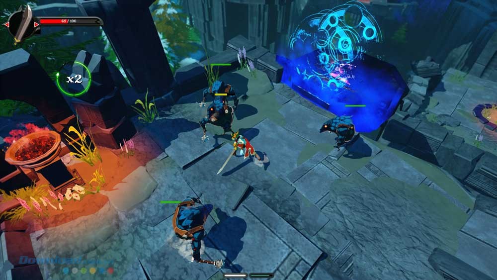 Một hình ảnh chiến đấu trong game