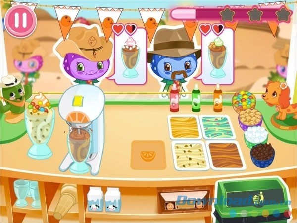 Game quản lý và phát triển tiệm kem Strawberry Shortcake Ice-Cream cho Android