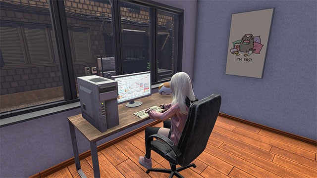 Streamer Girl Simulator tái hiện chân thực cuộc sống và công việc của 1 nữ streamer toàn thời gian