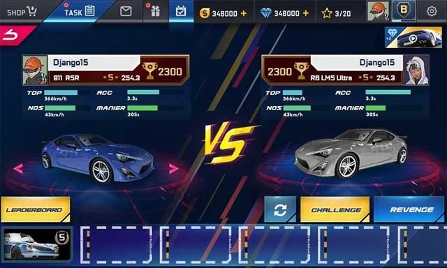 Tranh tài với các đối thủ từ khắp nơi trên thế giới trong game Street Racing HD for Android