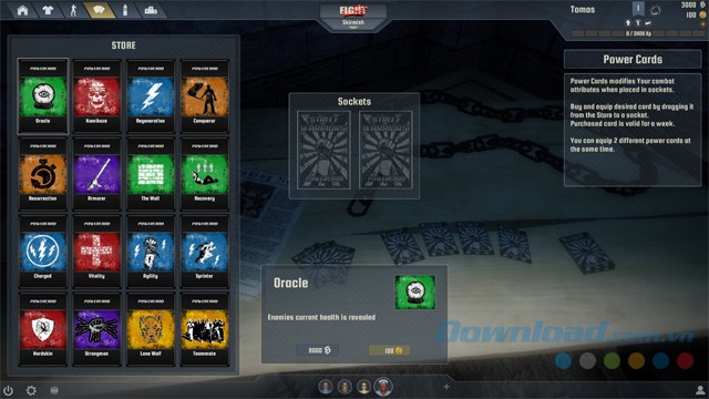 Vào cửa hàng mua nhiều thứ trong game Street Warriors Online