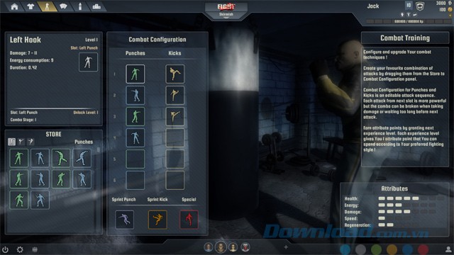 Tha hồ tùy chỉnh nhân vật trong game chiến đấu Street Warriors Online