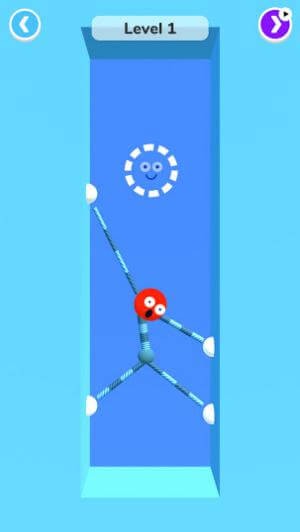 Di chuyển Stretch Guy bằng cách kéo dãn tay chân của anh ấy