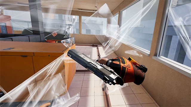 Bắn súng tiêu diệt những kẻ ngáng đường trong game STRIDE