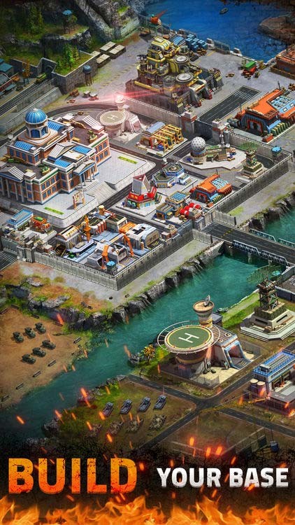 Xây dựng căn cứ quân sự trong Strike of Nations