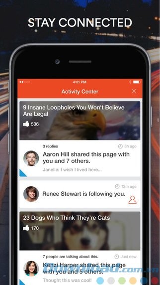 Kết nối với người dùng cùng sở thích