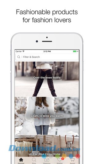 Giao diện ứng dụng Stylect cho iOS