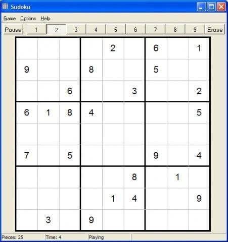 Windows Sudoku Puzzle Game miễn phí chơi
