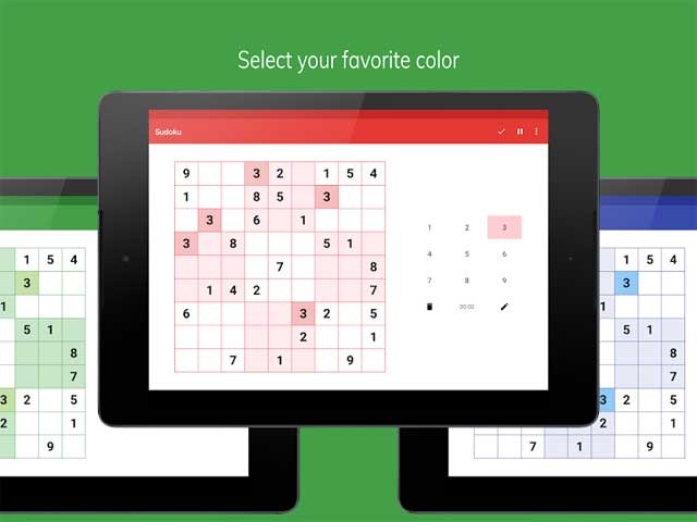 Sudoku Android có nhiều giao diện màu đa dạng để người chơi lựa chọn