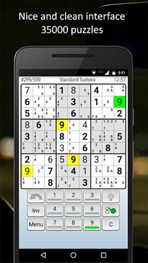 Khám phá 35.000 câu đố trong game Sudoku for Android