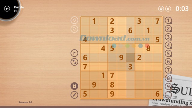 Cấp độ khó nhất trong Sudoku Free