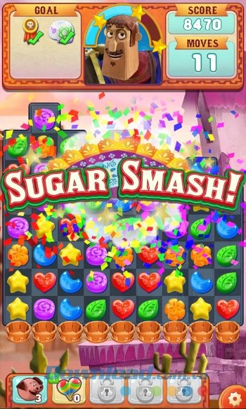 Hình ảnh bắt mắt trong game Sugar Smash
