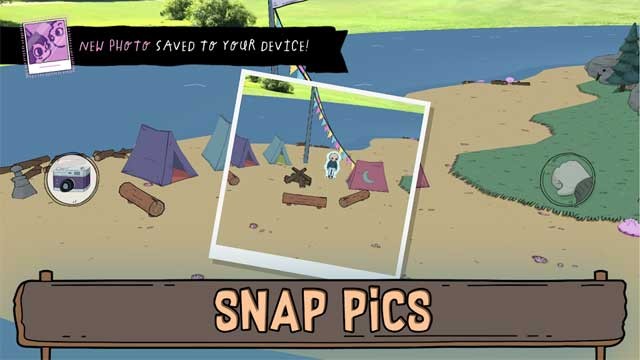 Lưu lại những khoảnh khắc đáng nhớ của bạn trong Summer Camp Island AR bằng camera