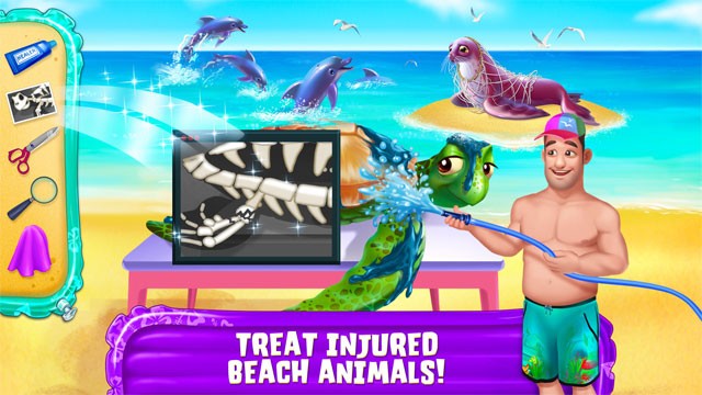 Chăm sóc các loài động vật biển bị thương trong Summer Fun Vacation