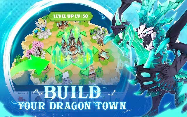 Xây dựng thị trấn rồng của riêng bạn trong game Summon Dragons 2