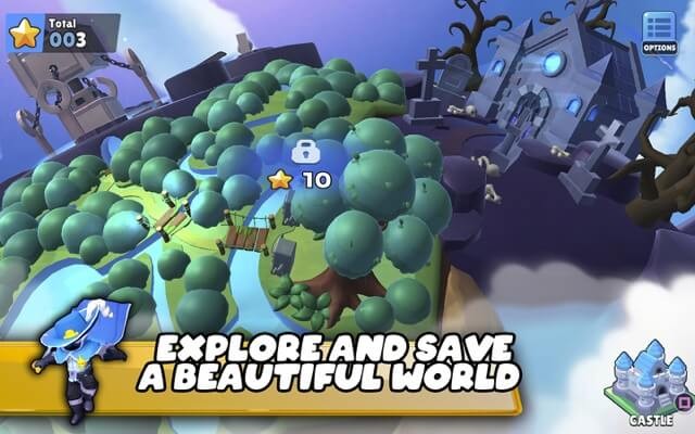 Khám phá và giải cứu một thế giới tuyệt đẹp khỏi lũ quái vật