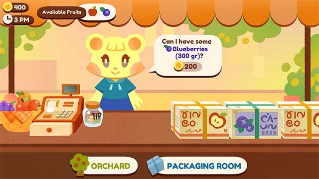Sunny Orchard là game quản lý vườn và bán trái cây dễ thương