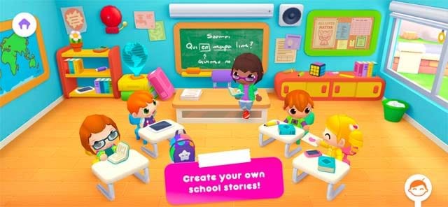Tạo nên câu chuyện về trường học của bé trong Sunny School Stories
