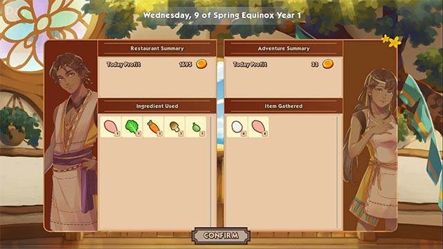 Tìm kiếm nguyên liệu đa dạng thông qua săn bắn, hái lượm, mua bán...