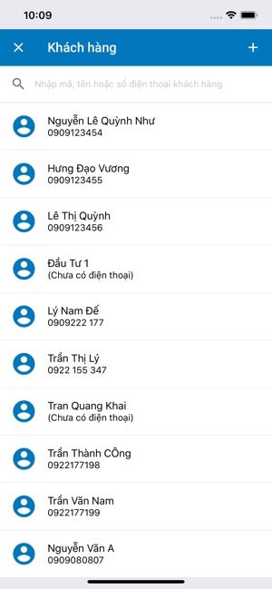 Danh sách khách hàng