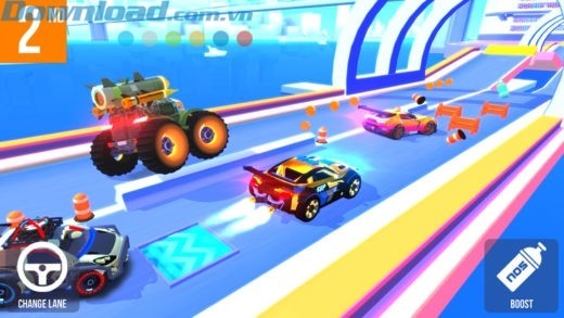 Game đua xe online cạnh tranh với nhiều người chơi khác