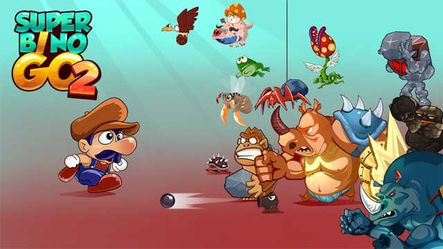 Bước vào cuộc phiêu lưu giải cứu công chúa hoàn toàn mới trong game Super Bino Go 2