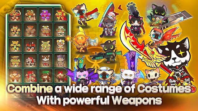Kết hợp một loạt trang phục, trang bị và vũ khí mạnh mẽ cho mèo của bạn