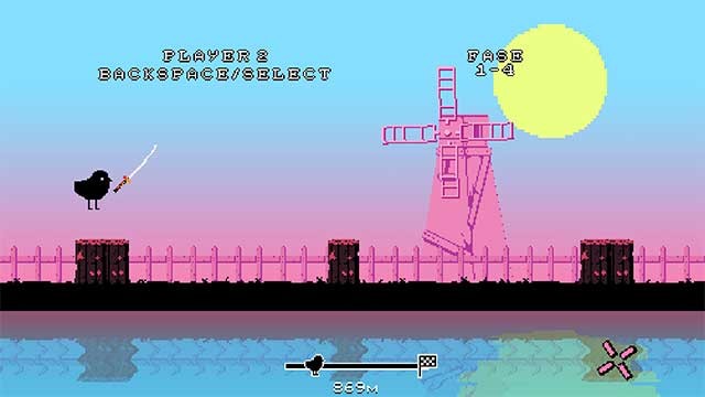 Super Chicken Jumper là game hành động kết hợp bắn súng vui nhộn