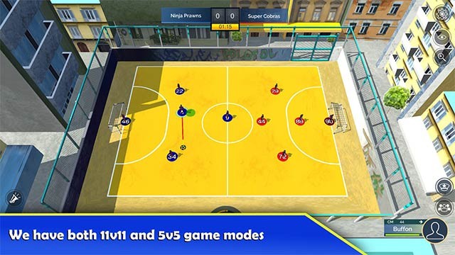 Bạn sẽ chọn chế độ chơi 5 hay 11 cầu thủ mỗi đội?