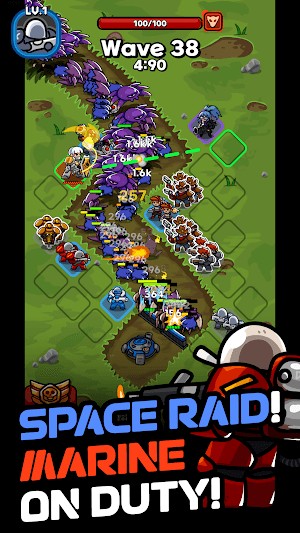 Bạn chỉ huy của biệt đội Super Marines chống lại quái vật ngoài hành tinh