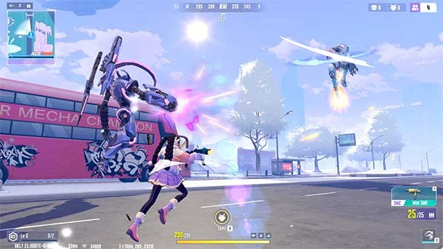 Vũ khí, đạn không giới hạn và mục tiêu tự động