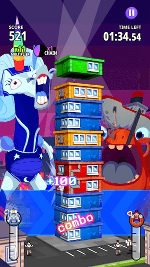 Super Monsters Ate My Condo là game giải đố xếp nhà cao tầng thú vị