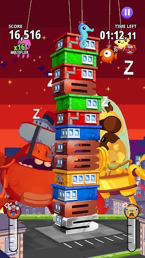 Đừng để quái vật tức giận và lật đổ tháp